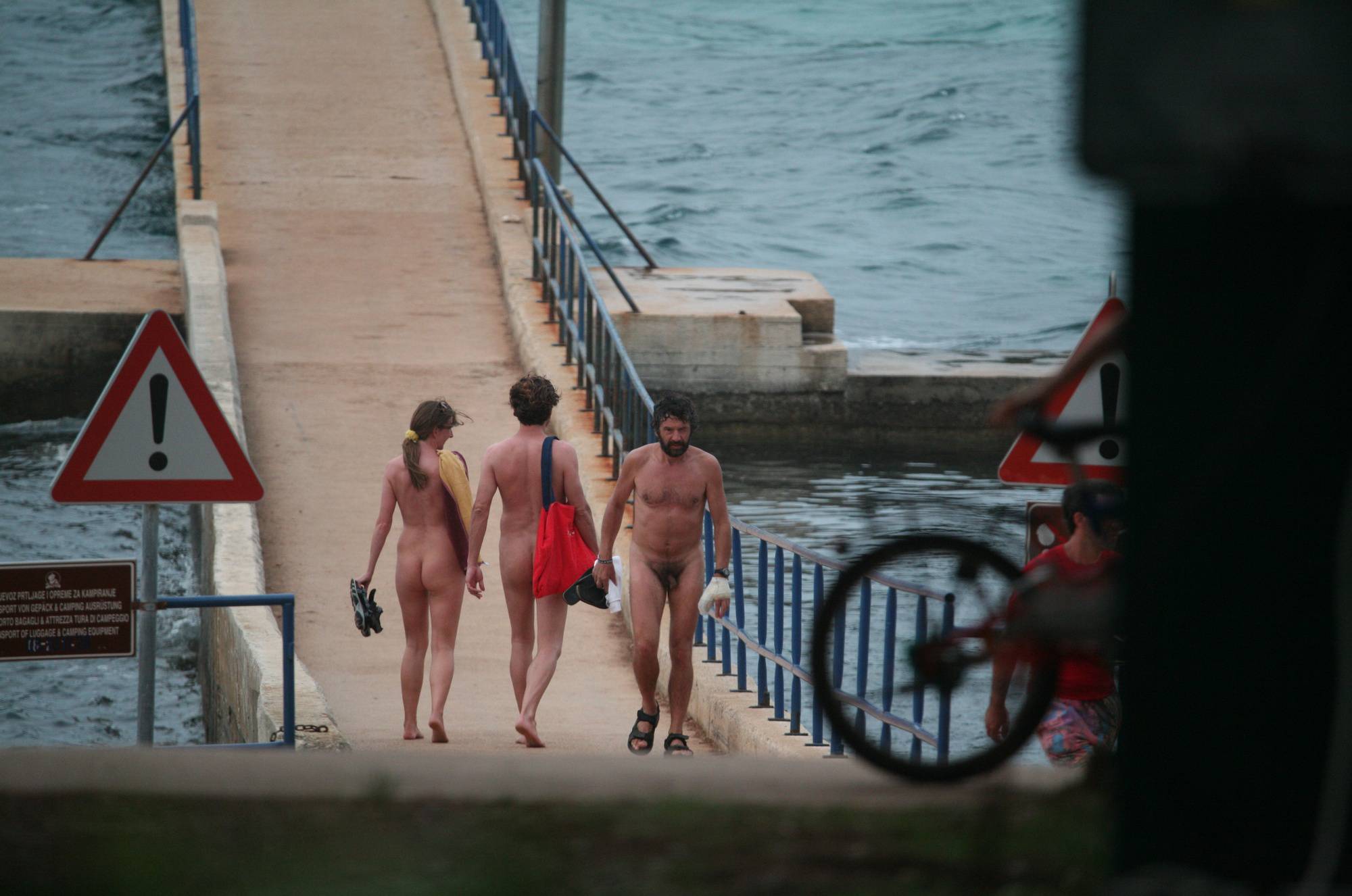 Teen Nudism - Crete FKK Bridge Crossing - 3