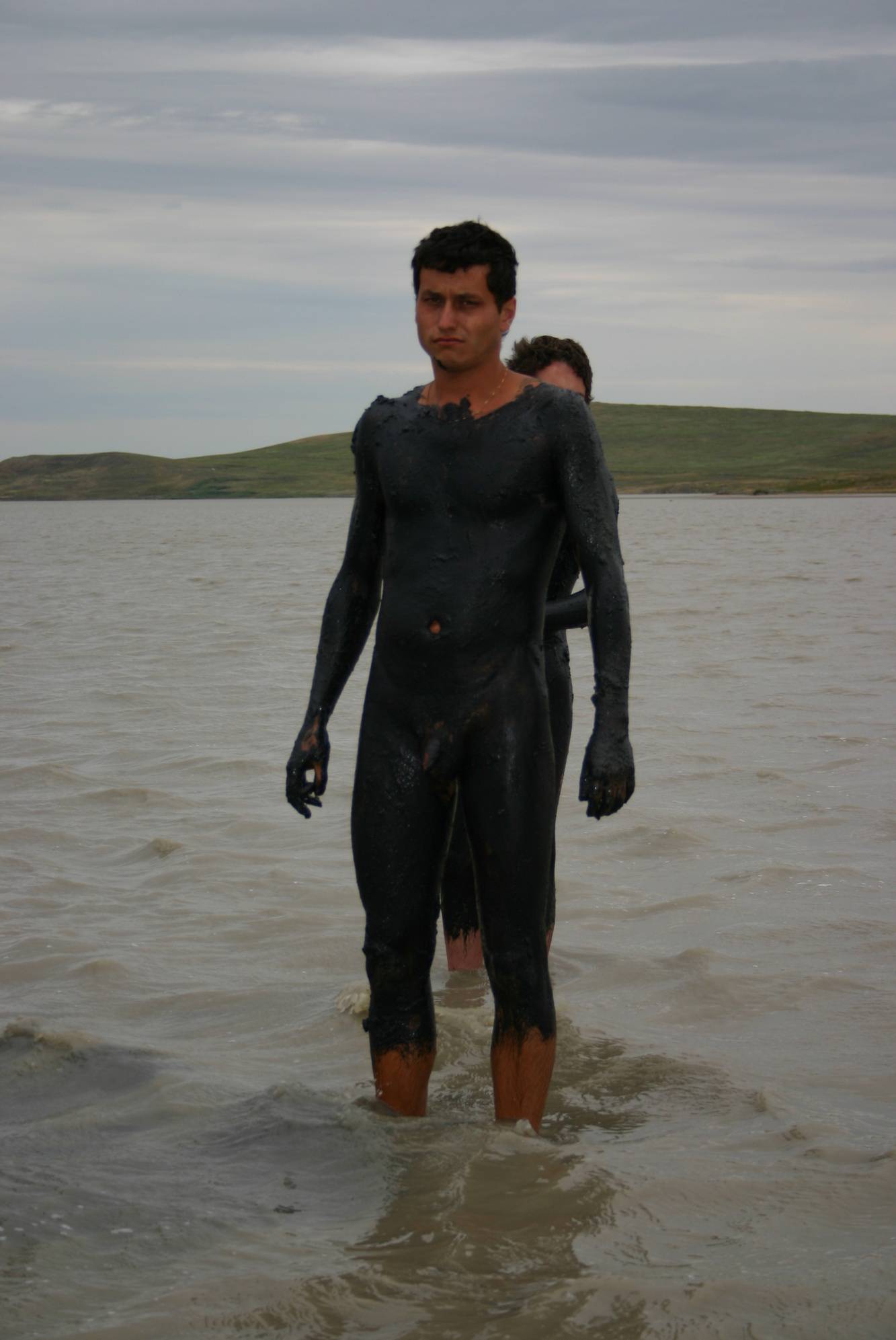 Pure Nudism Gallery Black-Sea Body Mud Shots - 2